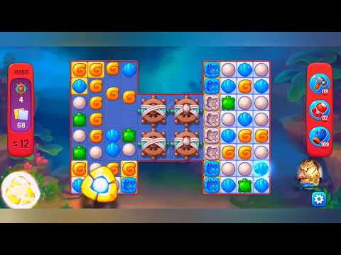 фишдом 2023  #  11086 уровень - прохождение без бустеров # Fishdom,   11086  level - no Boosters.