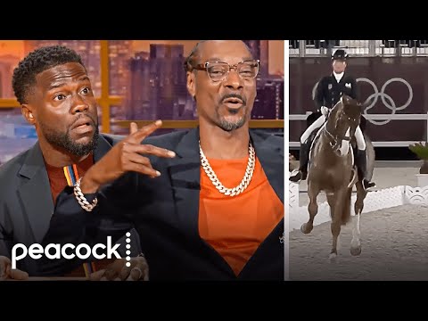 Snoop Dogg and Kevin Hart Olympic Highlights Horse crip walking
