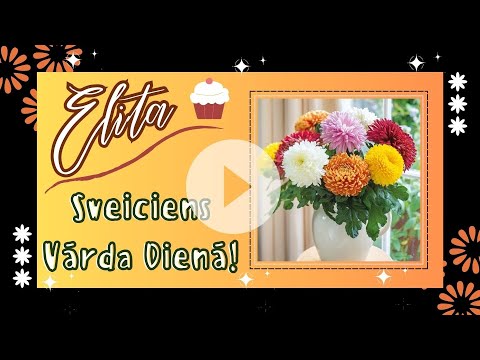 Foršākie Sveicieni Tev, ELITA, Vārda Dienā!