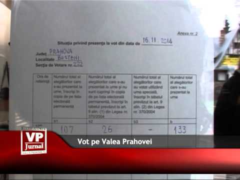 Vot pe Valea Prahovei