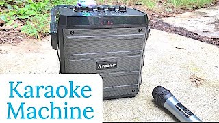 Get The Party Started! Amazmic Portable Karaoke Machine With FM Radio!