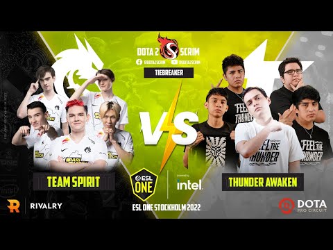 Team Spirit vs Thunder Awaken - ESL One Stockholm 2022 - Tiebreaker - B01