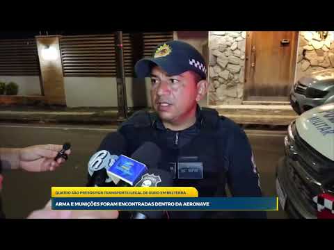 Quatro são presos por transporte ilegal de ouro em Belterra; arma e munições são apreendidas
