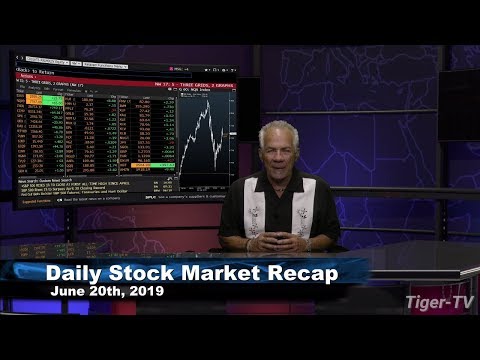 June 20th, 2019 Daily Stock Market Recap with Tom O'Brien