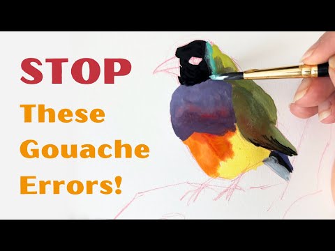 Gouache not working? 4 Common Mistakes To Avoid (and tips to fix them!)
