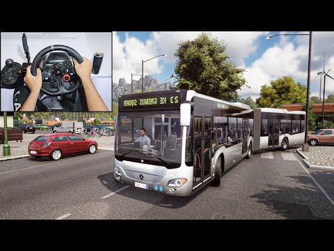 Realistic Bus Driving | Mercedes-Benz Citaro | Bus Simulator 18 | Logitech G29 Steering Wheel