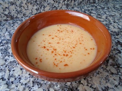 Crema fría de alubias blancas