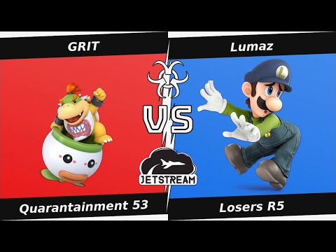 Quarantainment 53 Losers R5 - GRIT (Bowser Jr.) Vs. Lumaz (Luigi) Smash Ultimate - SSBU