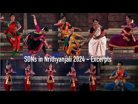 SDNs in Nrithyanjali 2024 - Excerpts - Sridevi Nrithyalaya - Bharathanatyam Dance
