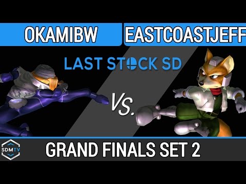 LSSD 97 - OkamiBW (Sheik) vs. EastCoastJeff (Fox) - SSBM Grand Finals Set 2 - Smash Melee