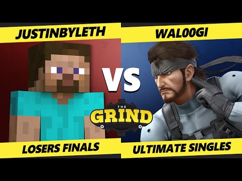 The Grind 295 LOSERS FINALS - Wal00gi (Snake) Vs. JustinByleth (Steve) Smash Ultimate - SSBU