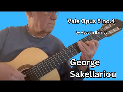 George Sakellariou Plays Vals Opus 8, no.4 Agustin Barrios | David Schramm Luthier