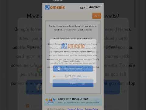 How to Use Omegle video Chat onMobile+司I Omegle kaise chalaye IOmegle Tutorial #shorts
