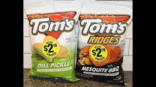 Tom’s Potato Chips: Dill Pickle & Mesquite BBQ Review