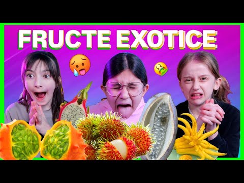 🍑Mâncam cele mai scârboase FRUCTE EXOTICE cu gusturi ciudate🤢 CHALLENGE cu MÂNCARE cu Ciao Patricia