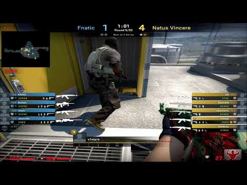 CSGO POV DEMO S1mple  (Na`Vi)(32-18) vs fnatic / nuke / ESL Pro League Season 14