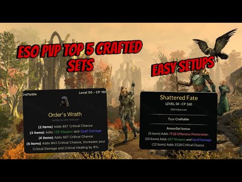 ESO PVP Top 5 Crafted Sets in Subclassing