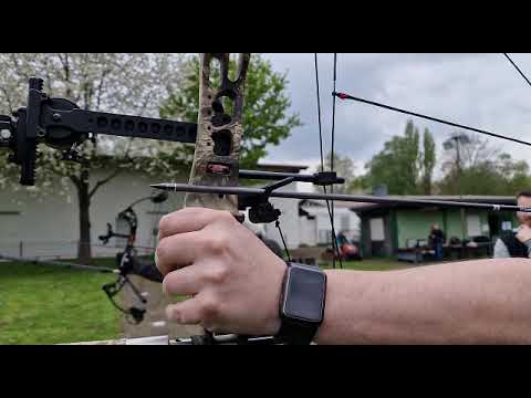 Verlauf der Pfeilauflage in Zeitlupe.