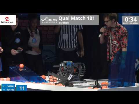 VEX Worlds 2016 - VEXIQ Middle School - Science - Qual 181 (56368 10478B) 82