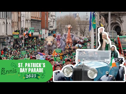 St. Patrick’s Day Parade 2025 🇮🇪 Dublin’s Biggest Celebration! ☘️ Full Highlights | Victoria Smurfit
