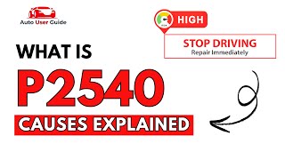 OBD Code p2540 Guide to Repair