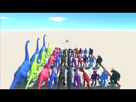 Colors Animals Race Obstacle Small Land Mines #6 - Animal Revolt Battle Simulator