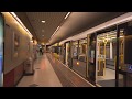 United Kingdom Manchester Tram Night Ride From Deansgate Castlefield To Piccadilly