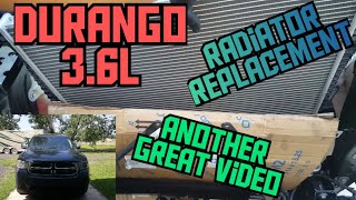 How to replave 2011-2022 Dodge Durango 3.6L pentastar radiator , Best detailed video
