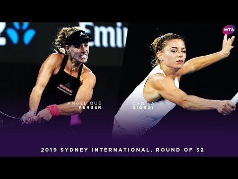 Angelique Kerber vs. Camila Giorgi | 2019 Sydney International Round of 32 | WTA Highlights