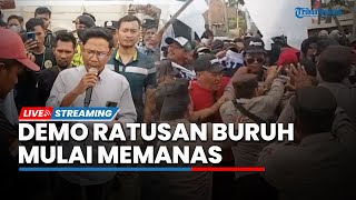 LIVE: Aksi Demo Ratusan Buruh Bongkar Muat Pelabuhan Patimban Memanas, Protes Pekerja Luar Daerah
