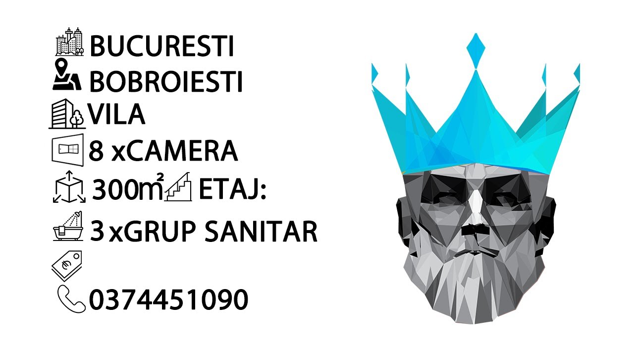 Tur video Dobroesti | Vila 8 Camere | P+1+M+P | TEREN 360 Mp | Constructie 2008