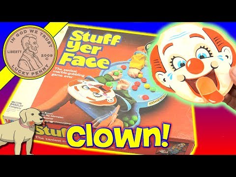 Stuff Yer Face Game - Help Your Clown Gobble Up Marbles! Milton Bradley Game