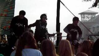 White Striped Gloves