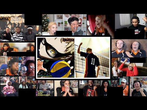 Just One Block || Haikyuu Season 3 Episode 4 Reaction Mashup || Tsukkishima Blocks Ushijima