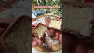 Homemade bounty Chocolate 🥥🍫 #homemadechoclate #bounty #dessert #chocolate #rakshabandhanspecial