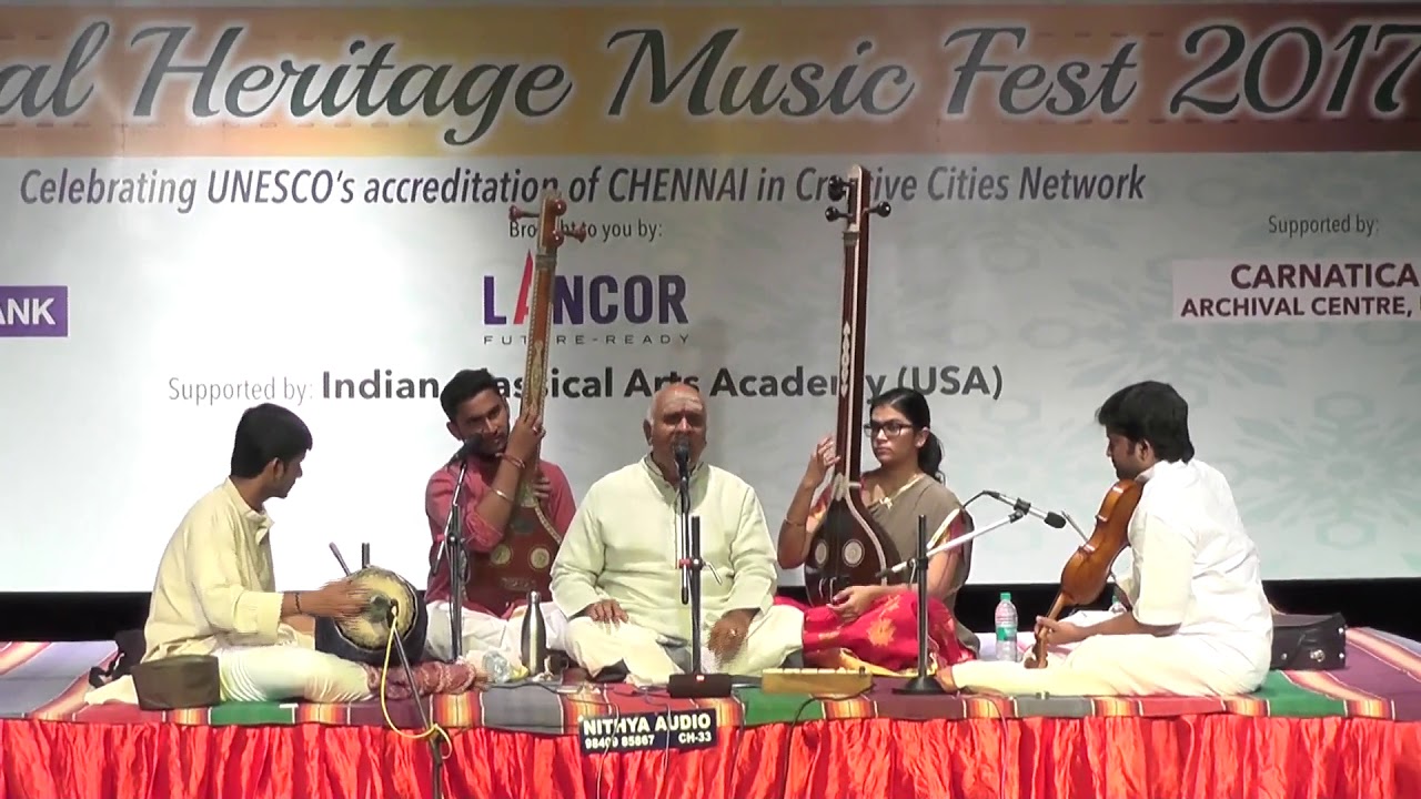 N.Vijay Siva l Carnatic Vocal  l Global Heritage Music Fest 2017 l Web Streaming