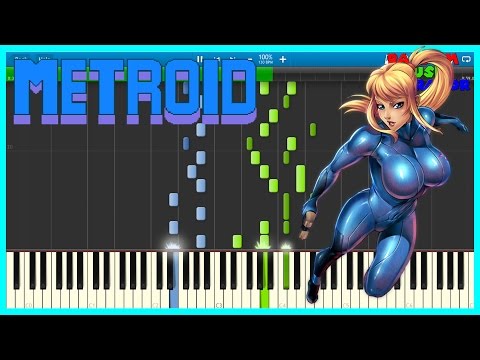 Title Theme Music - Metroid - Piano Tutorial [Synthesia♫] メトロイド サムス・アラン