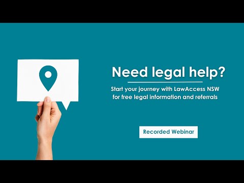 Watch — Start your journey with LawAccess NSW for free legal information and referrals — LawAccess NSW