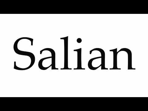 How to Pronounce Salian
