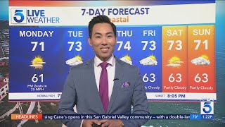 Warming trend starts Southern California