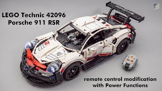 RBi Bauanleitung instruction 42096 RC mit Licht Porsche 911 RSR MOC aus LEGO