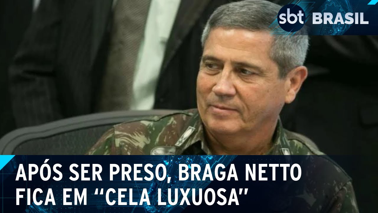 Ar-condicionado, TV e geladeira: saiba como é a “cela” de Braga Netto | SBT Brasil (16/12/24)