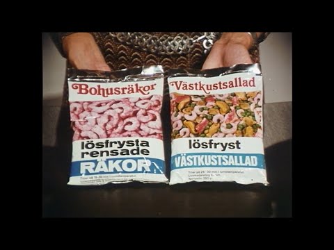 Reklam för Bohusräkor och Västkustsallad 1971