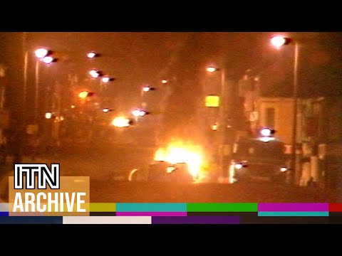 Troubles in West Belfast - Shankill Road Riots Footage (1984)