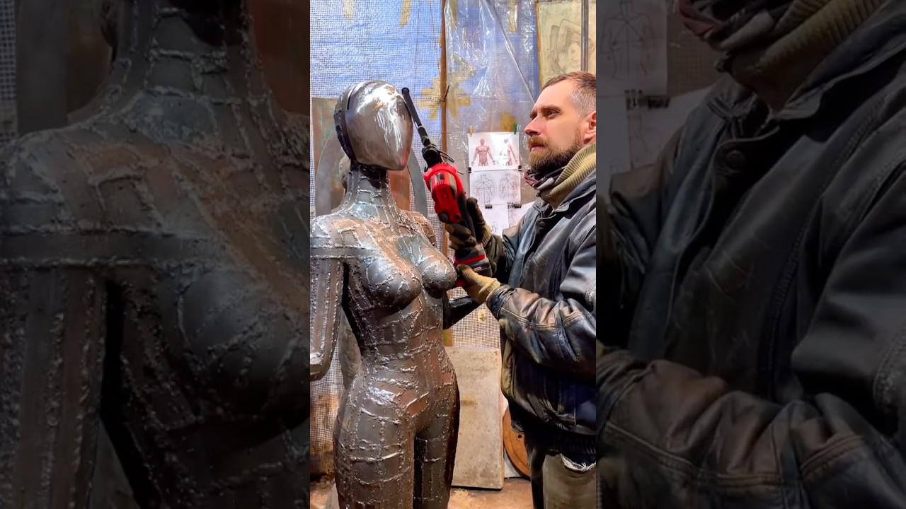 Metal art by Astian Rey. Einhell I sculpture steel #shorts #art #welding #plasma #welder