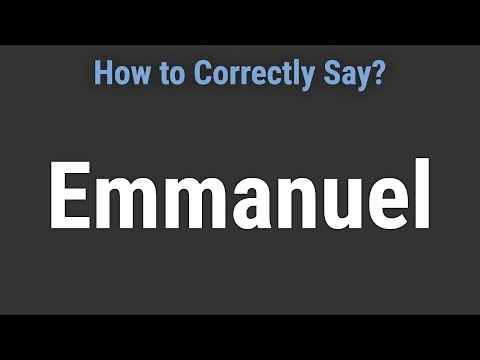 How to Pronounce Name Emmanuel (Correctly!)