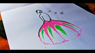 preview picture of video 'Half heart , khwab poetry ( Drawing of an angel )'