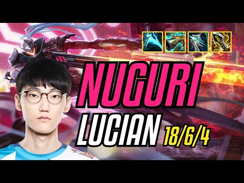 NUGURI - LUCIAN vs TARZAN - HECARIM Jungle - KR Challenger - Patch 11.7