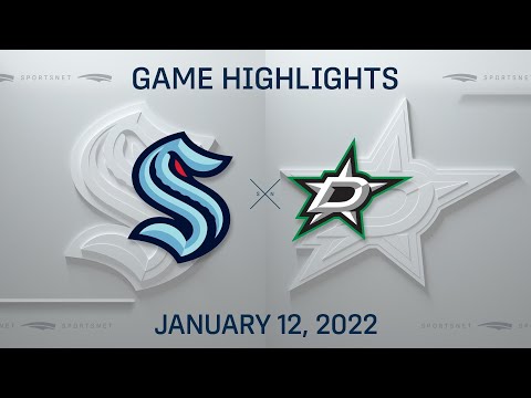 NHL Highlights | Kraken vs. Stars - Jan. 12, 2022