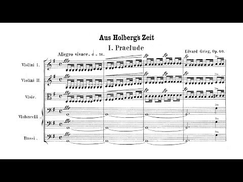 Grieg - Holberg Suite (Complete Score)